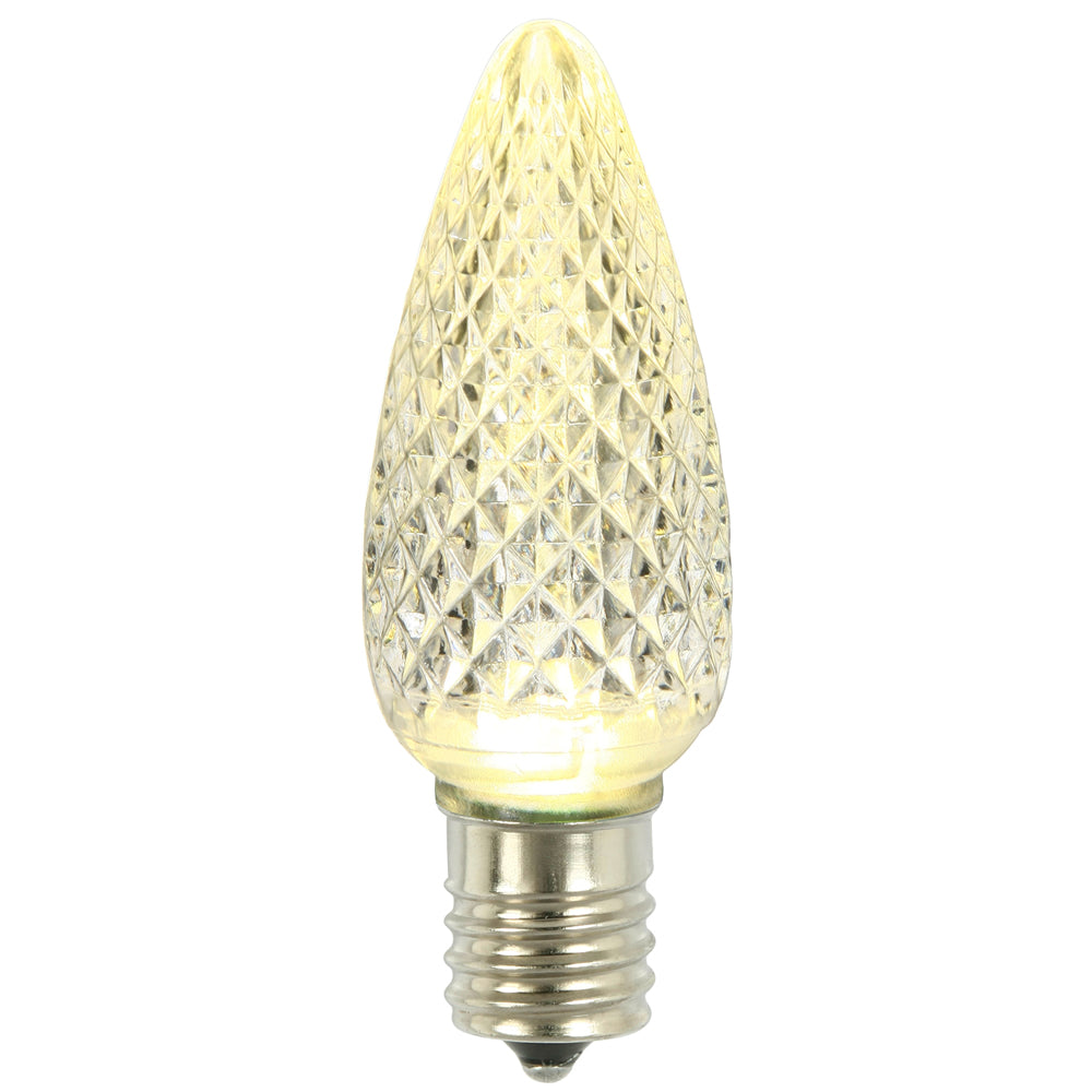 Vickerman C9 Led Warm White Faceted Twinkle Replacement Bulb, Package Of 25