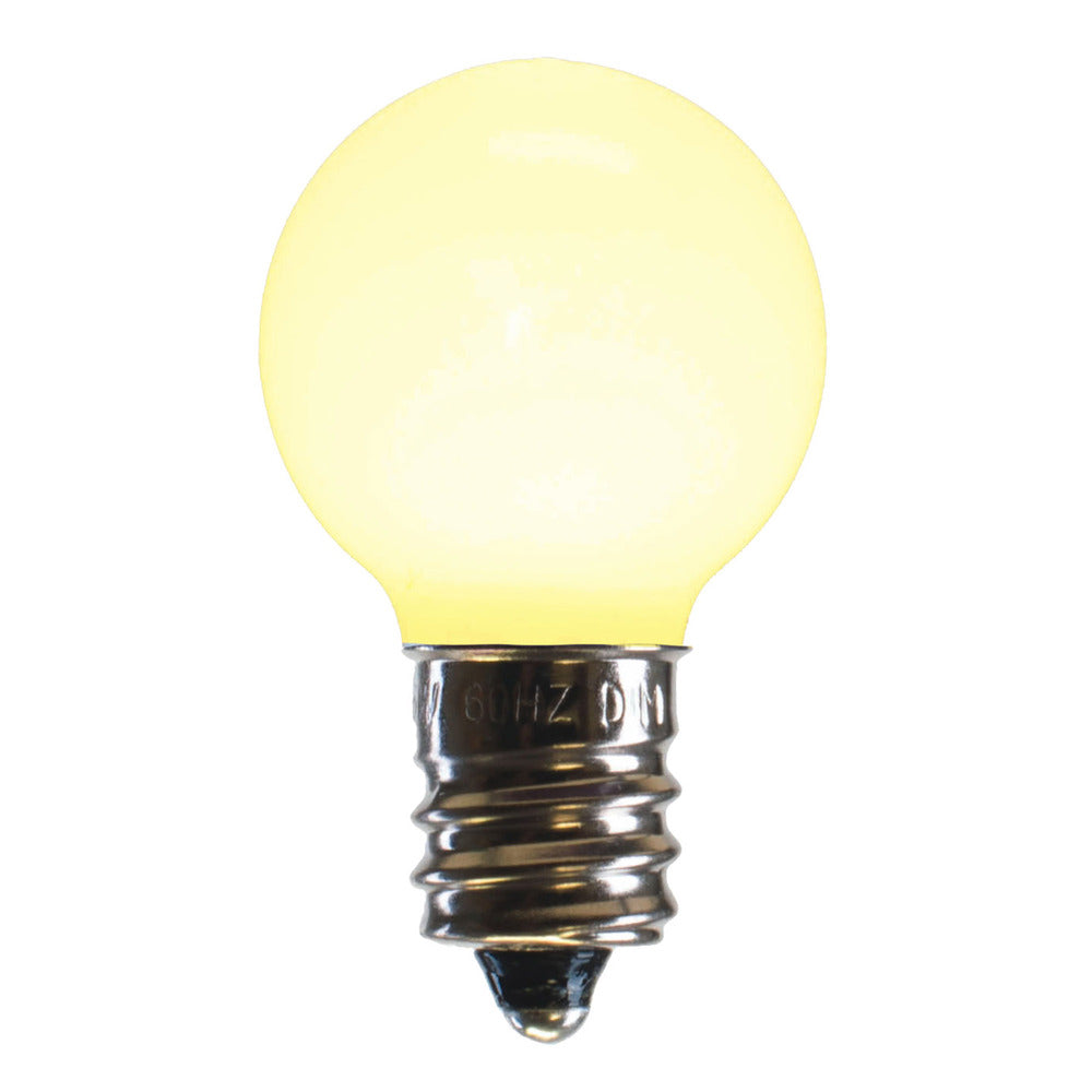 Vickerman G30 LED Bulb, Warm White, Dimmable, E12 Base, 0.96W, 120V, Model XLEDCG31-25, 25