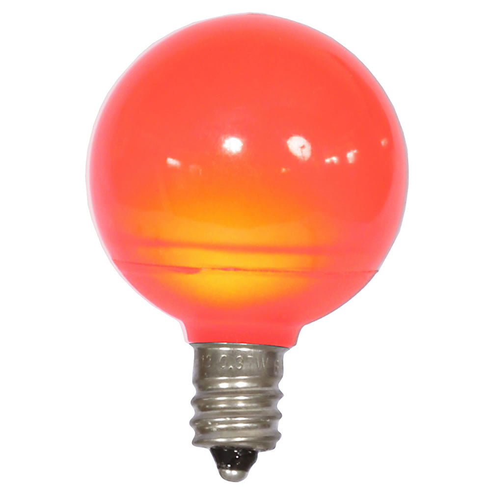 Vickerman G40 Red Ceramic Led Replacement Bulb, Package Of 25