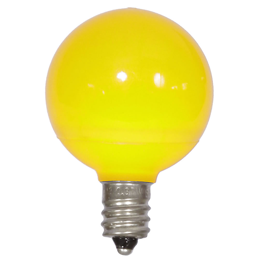 Vickerman G40 Yellow Ceramic LED Replacement Bulb - Model XLEDCG47-25, Pack of 25