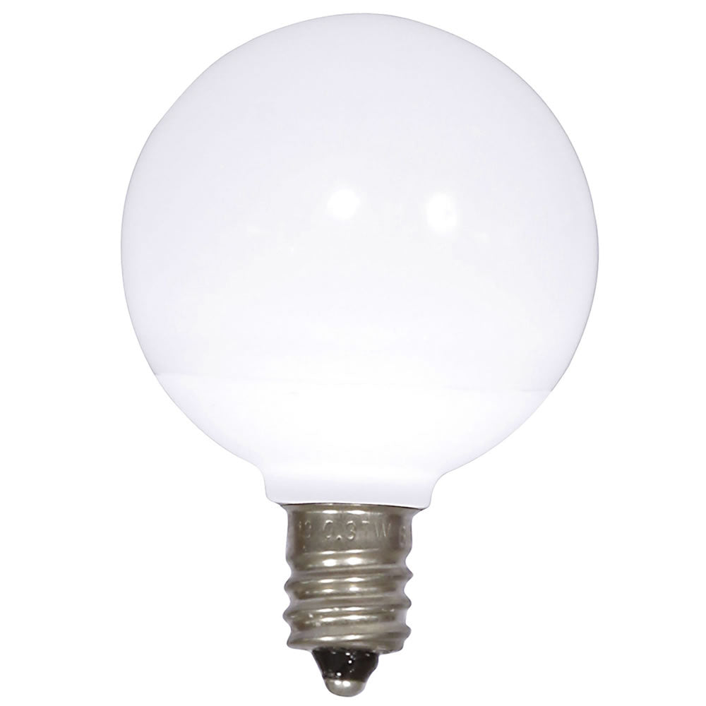 Vickerman G40 LED Replacement Bulb - Dimmable - 0.6W - 120V - Pure White - Package of 25