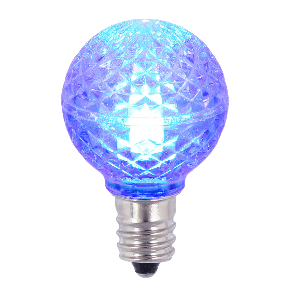 Vickerman G30 LED Blue Bulb E12 Nickel Base 0.45W Pack of 25