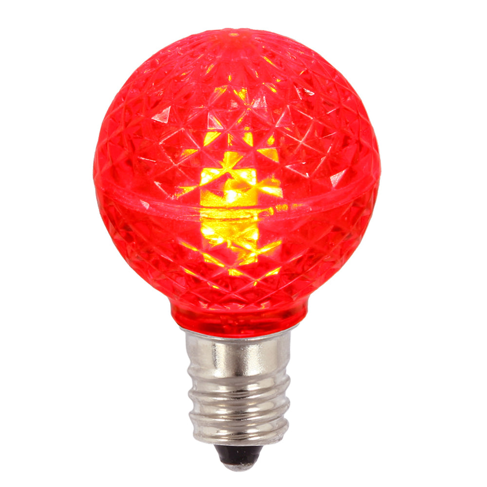 Vickerman G30 LED Replacement Bulb, Red, Package of 25, Model XLEDG33-25