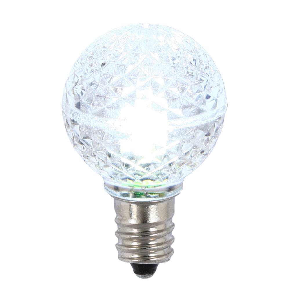 Vickerman G30 LED Bulb E12 Nickel Base 0.45W Package of 25 Cool White