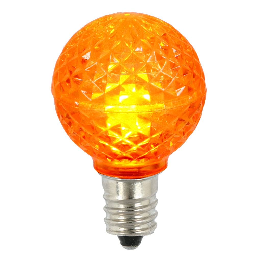Vickerman G30 LED Replacement Bulb, Orange, Model XLEDG38-25, Pack of 25