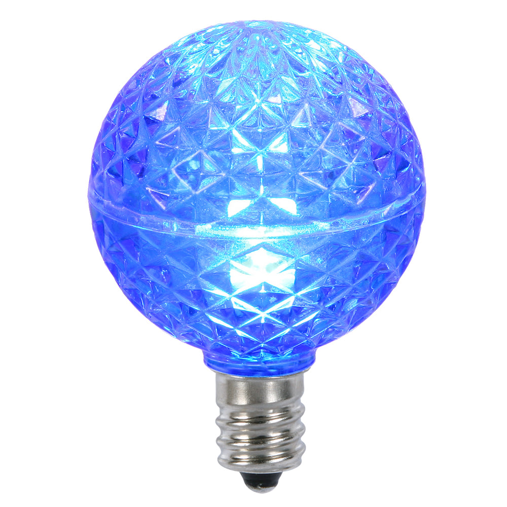 Vickerman G40 LED Replacement Bulb, Blue, Package of 25, Model XLEDG42-25