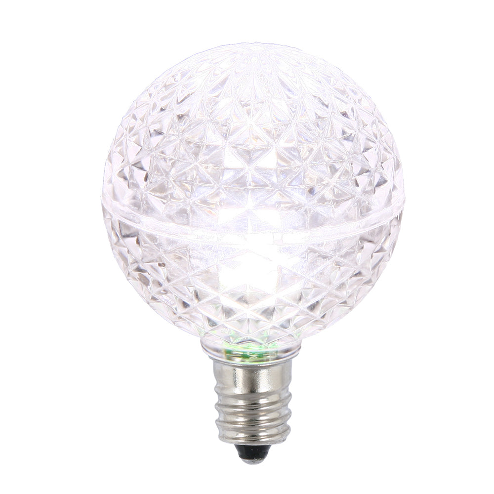 Vickerman G40 LED Replacement Bulb, Pure White, 25 Pack, Model XLEDG4P-25