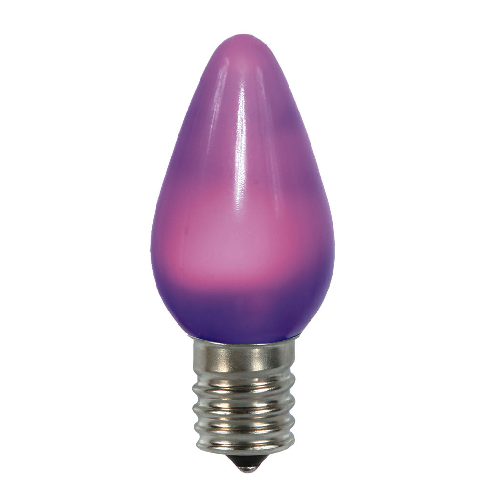 Vickerman C7 Ceramic LED Bulb, Purple, 130V, 0.96W, 3 Diodes, 25 Pack, Model XLEDSC76-25