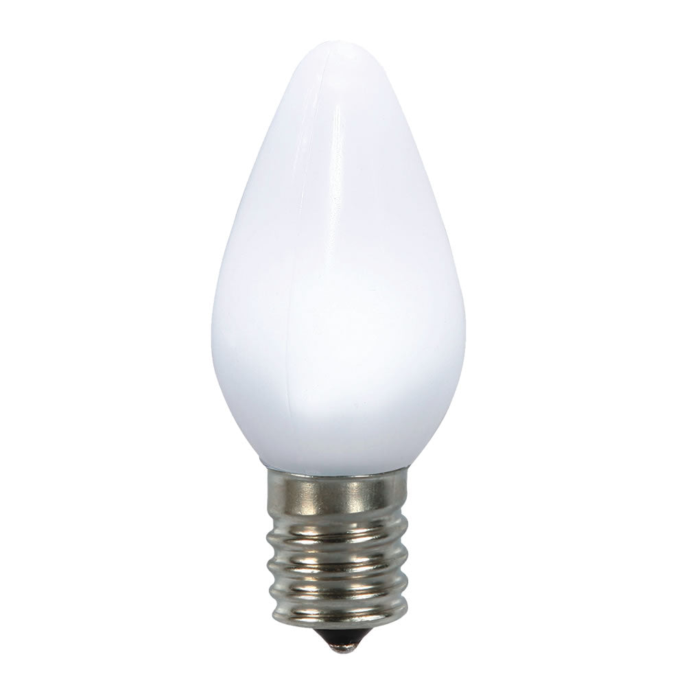 Vickerman C7 Ceramic LED Bulb, Pure White, 25-Pack, Model XLEDSC7P-25