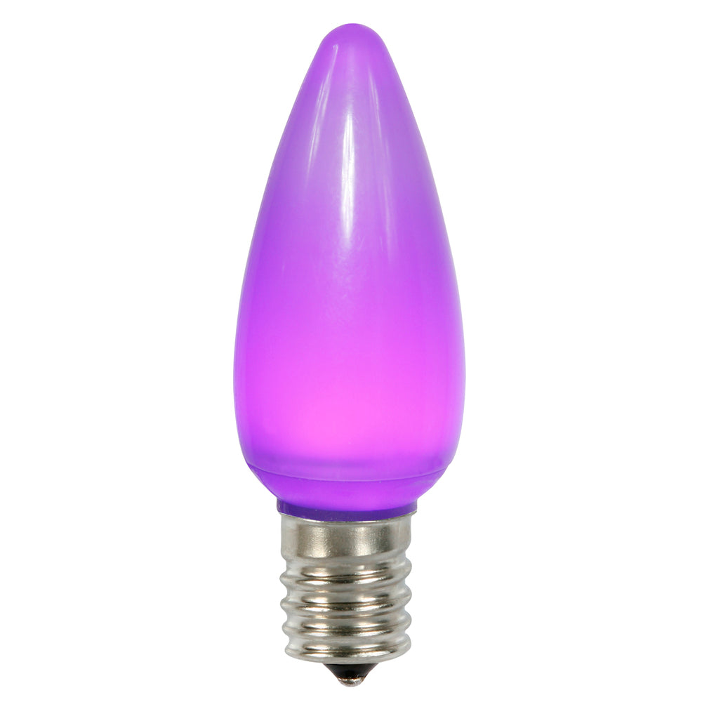 Vickerman C9 Ceramic LED Bulbs, Purple Twinkle, 130V, 0.96 Watts, Model XLEDSC96T-25, 25 Bulbs per Pack