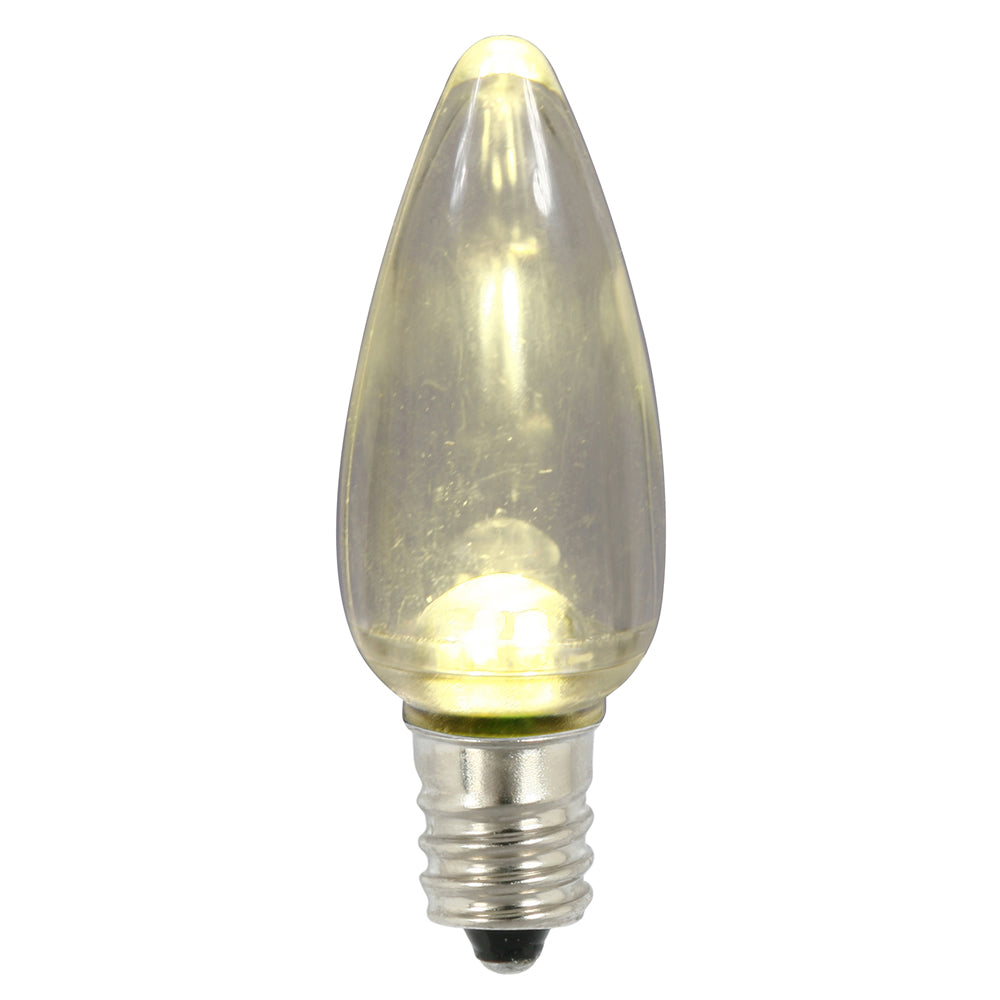 Vickerman C9 Twinkle Transparent Plastic Led Warm White Dimmable Bulb, 25 Per Bag