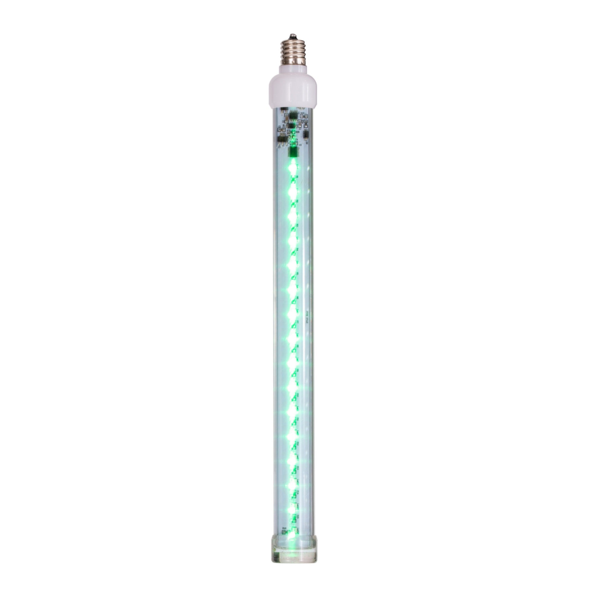 12 inch Green C9 LED SnowFall Tube 5Pk