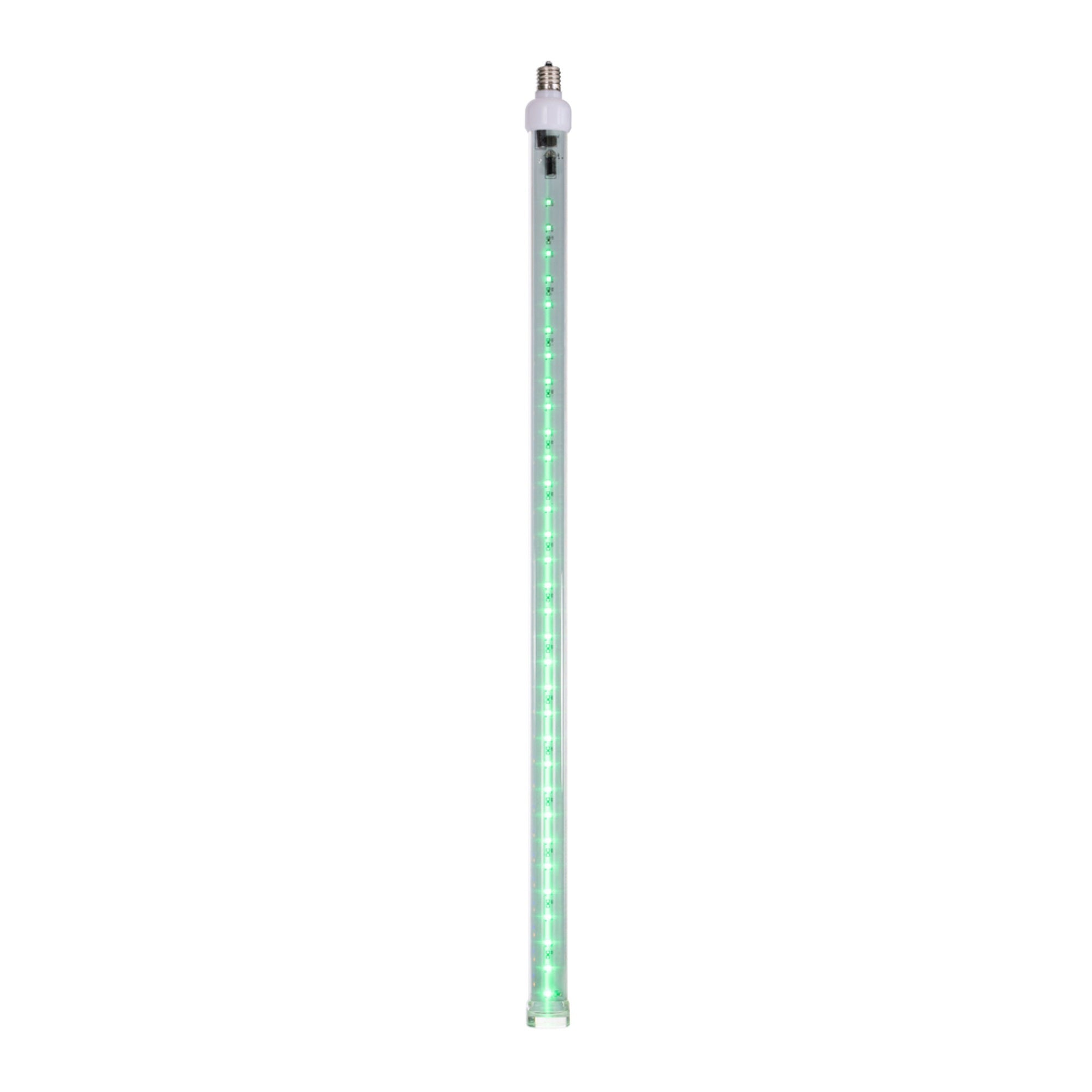 24 inch Green C9 LED SnowFall Tube 5Pk
