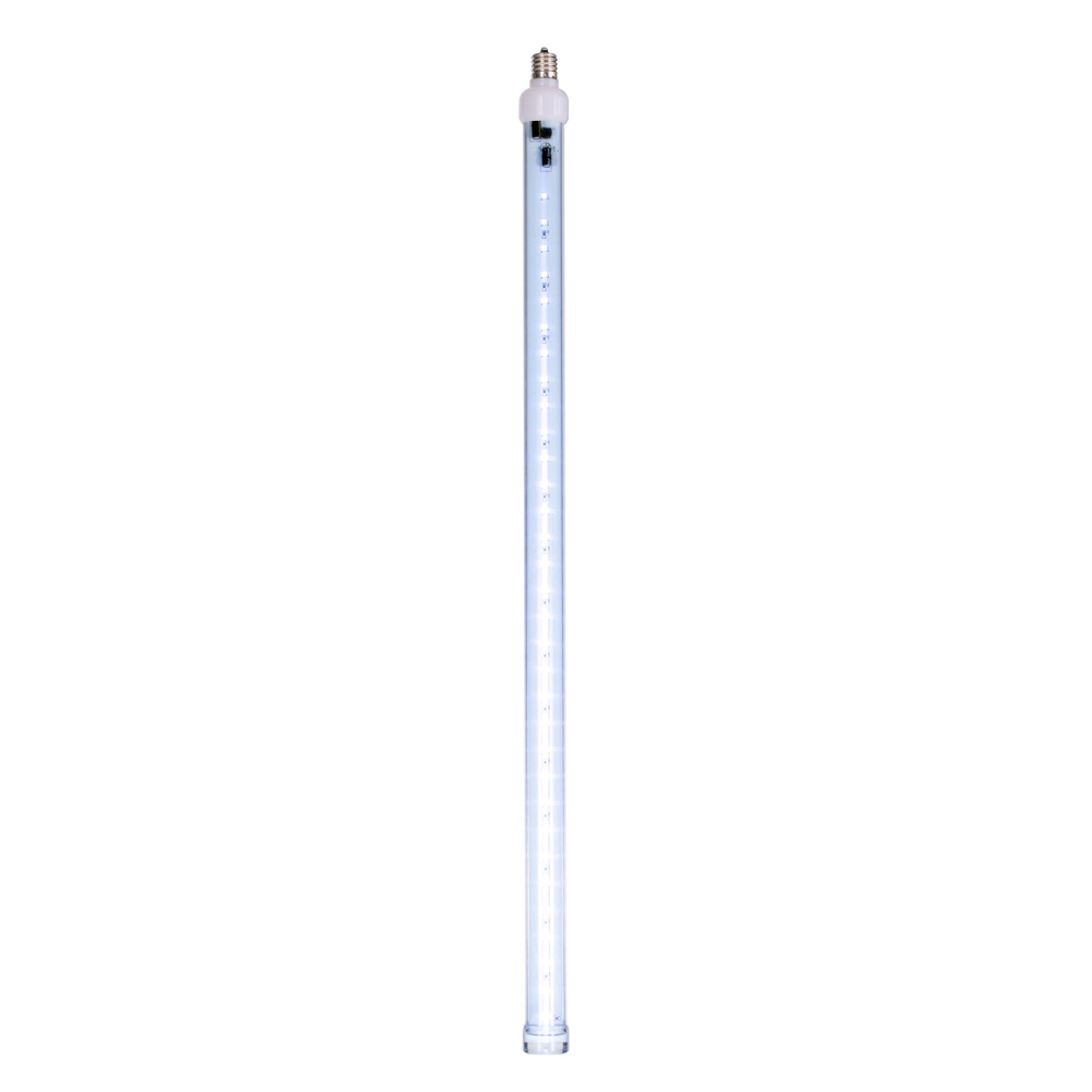 Vickerman 5 Pack Cool White LED Snowfall Tube Bulb, C9-E17 Nickel Base, 24in