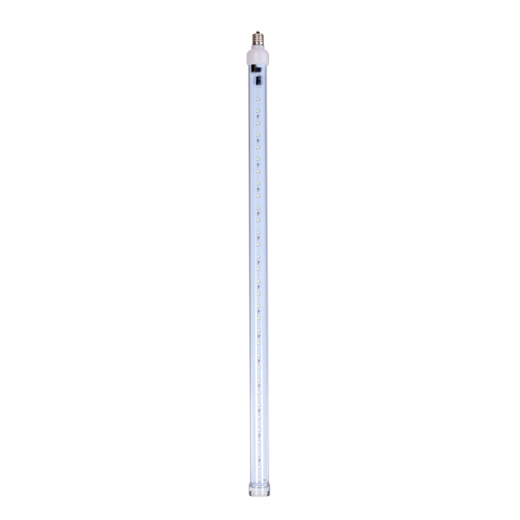 Vickerman 5 Pack Cool White LED Snowfall Tube Bulb, C9-E17 Nickel Base, 24in