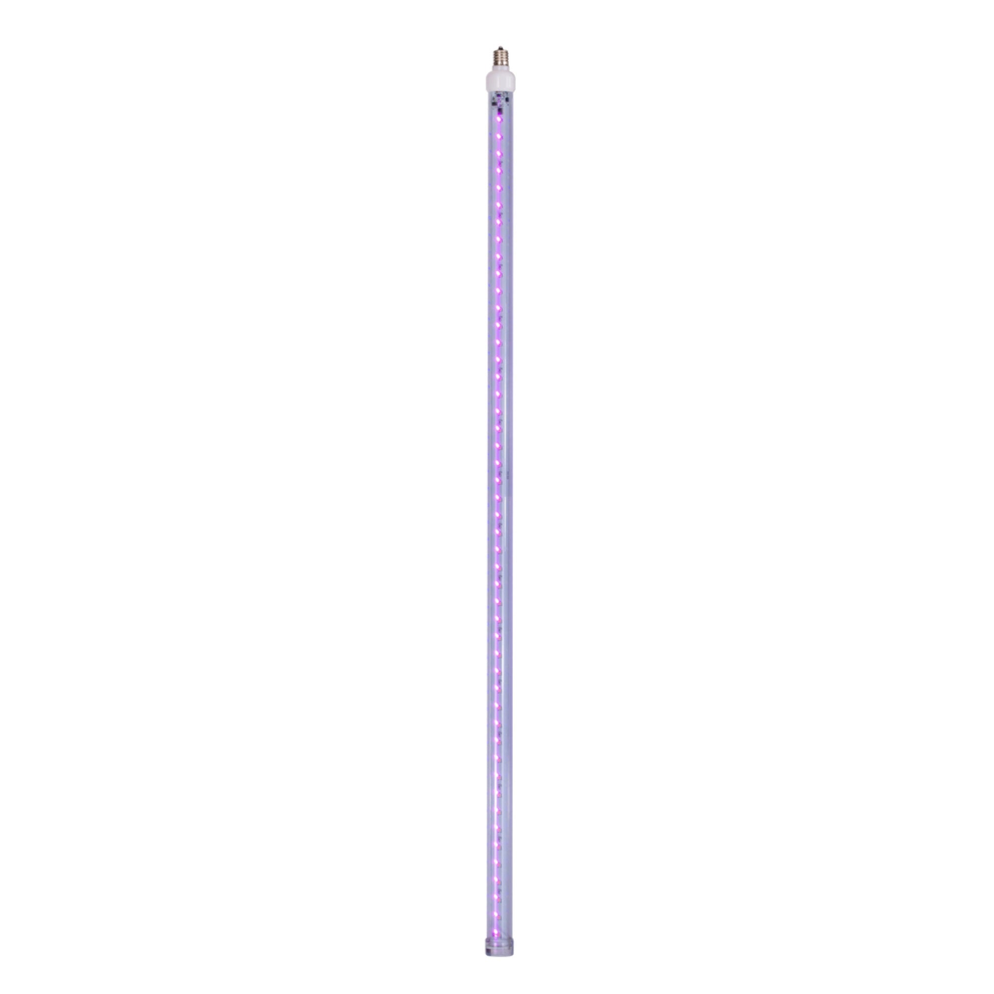 Vickerman 5 Pack 36in Pink LED Snowfall Tube Bulb, C9-E17 Nickel Base, 96 SMD Double-Sided Diodes, Model XS36C100