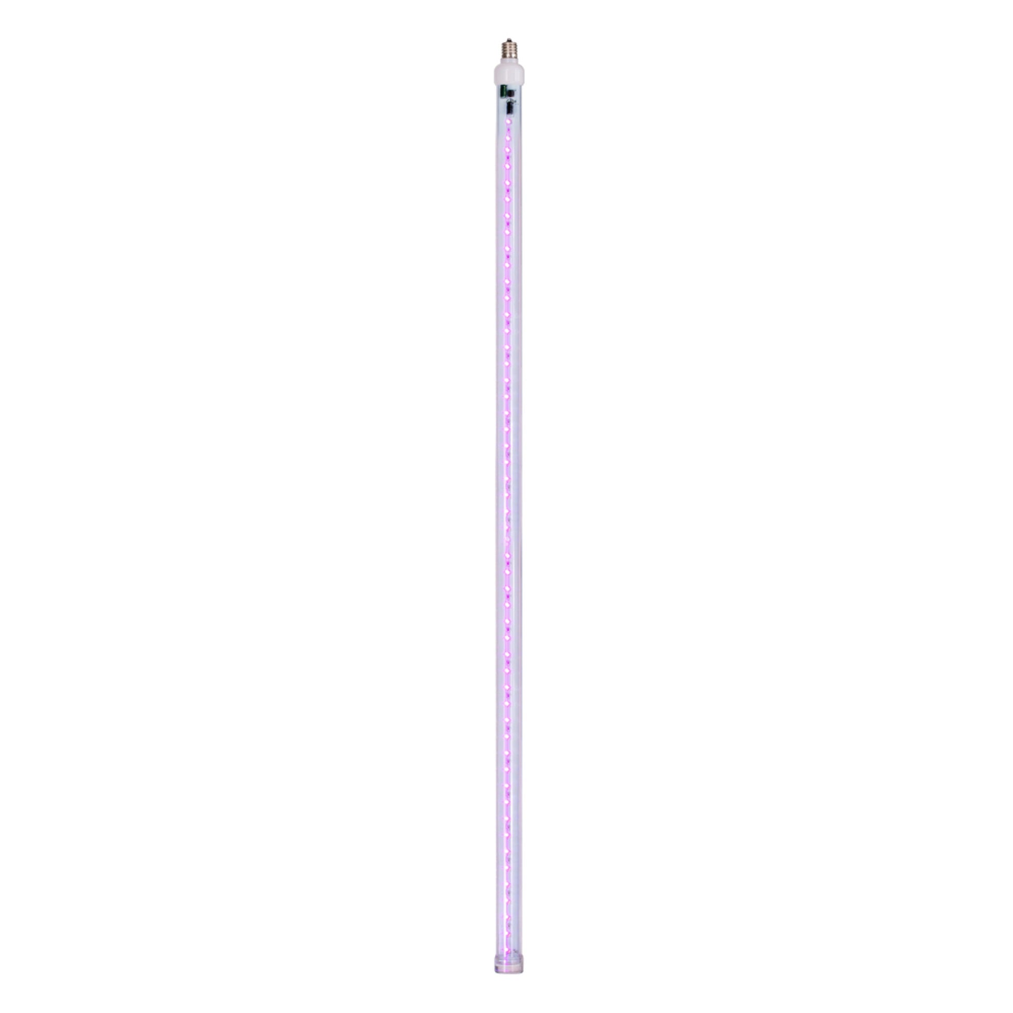 Vickerman 5 Pack 36in Pink LED Snowfall Tube Bulb, C9-E17 Nickel Base, 96 SMD Double-Sided Diodes, Model XS36C100