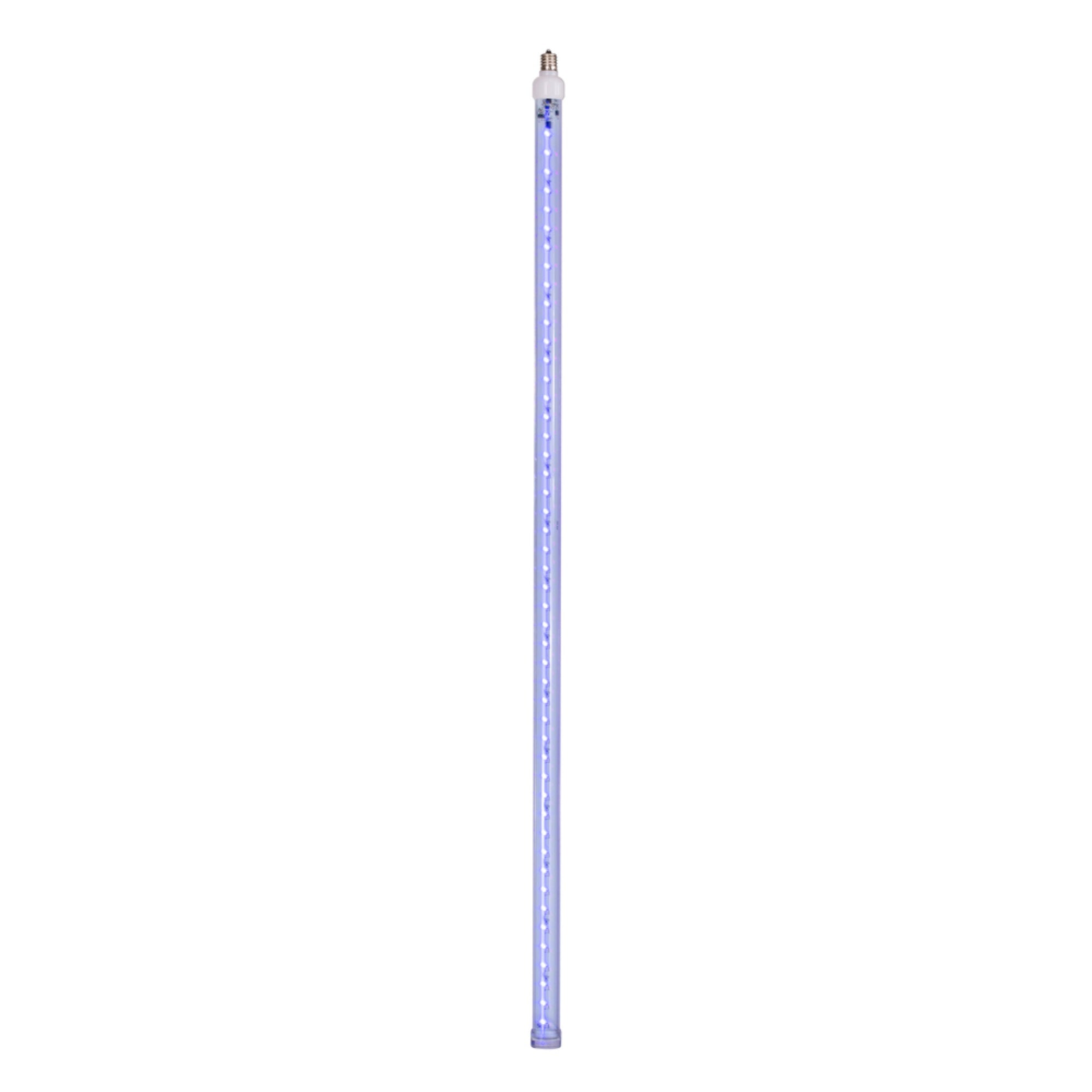 Vickerman 5 Pack Blue LED Snowfall Tube Bulbs, 36in C9-E17 Nickel Base, 96 SMD Doublesided Diodes, Model XS36C92