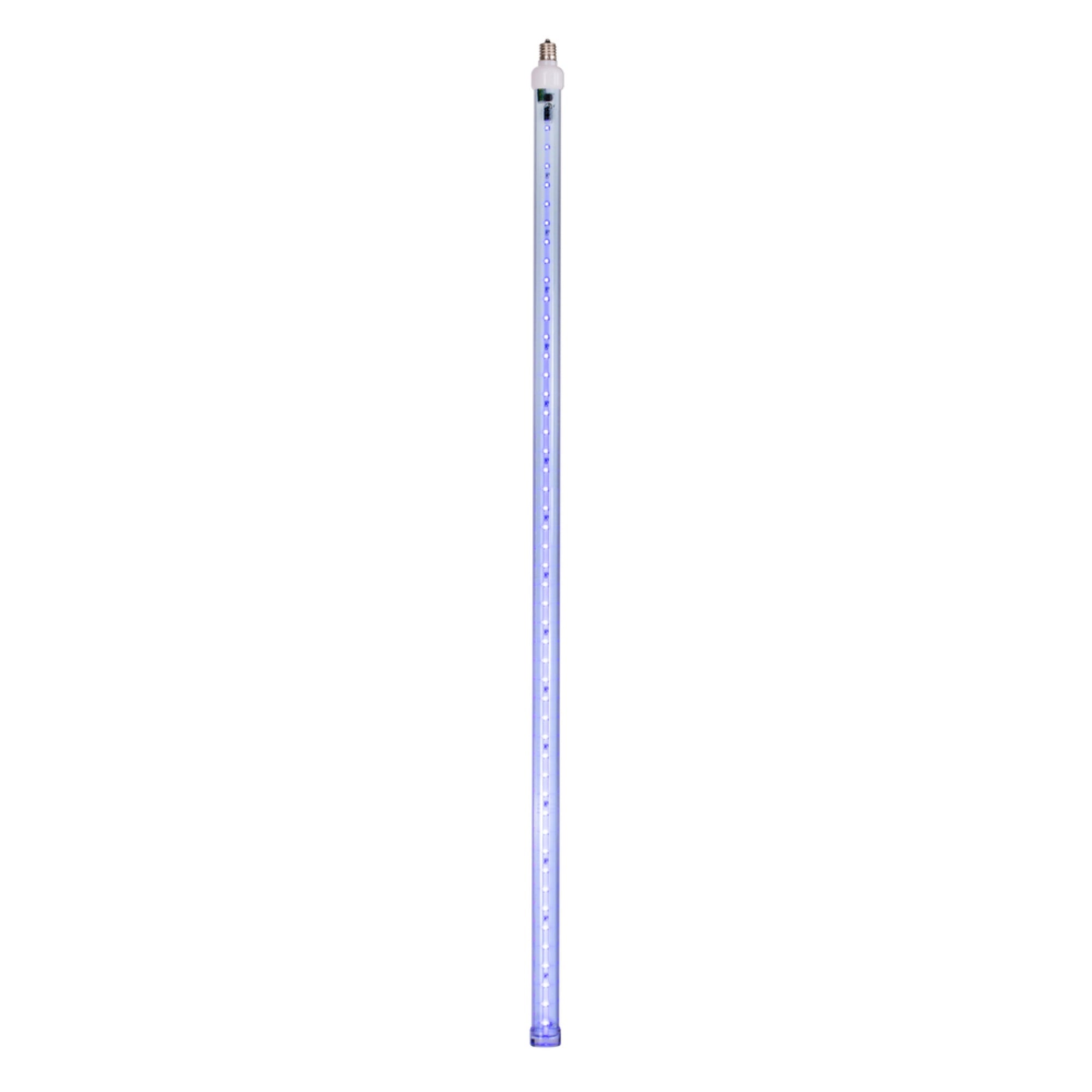 Vickerman 5 Pack Blue LED Snowfall Tube Bulbs, 36in C9-E17 Nickel Base, 96 SMD Doublesided Diodes, Model XS36C92