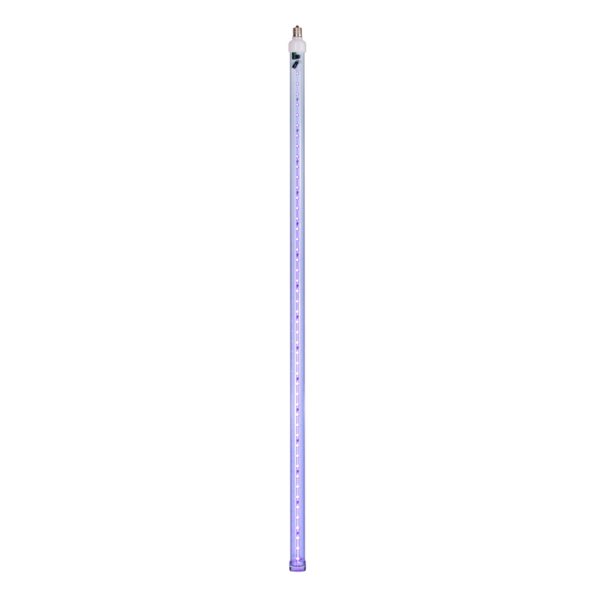 Vickerman 5 Pack 36in Purple LED Snowfall Tube Bulb C9-E17 Nickel Base