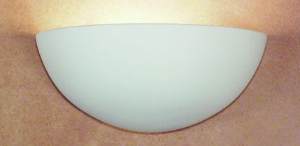 A19 Thera Wall Sconce - White Finish, Modern Design