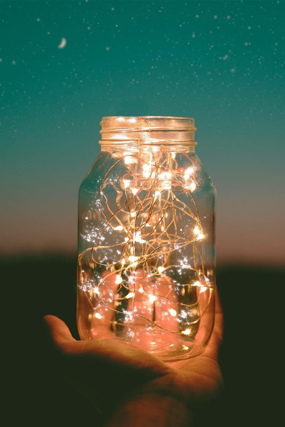 20 LED Silver Copper Mini String Light - Batteries Included