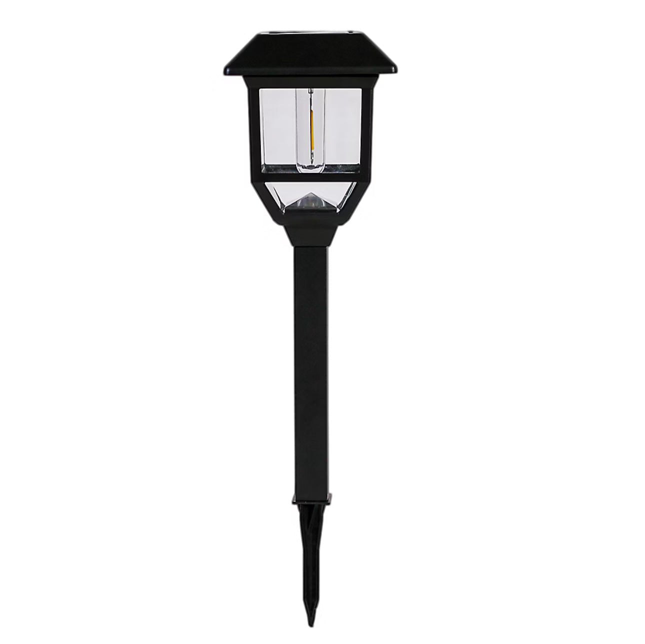 Berkley Jensen 5 Pack Solar LED Pathway Lights 15 Lumen- Graphite Black
