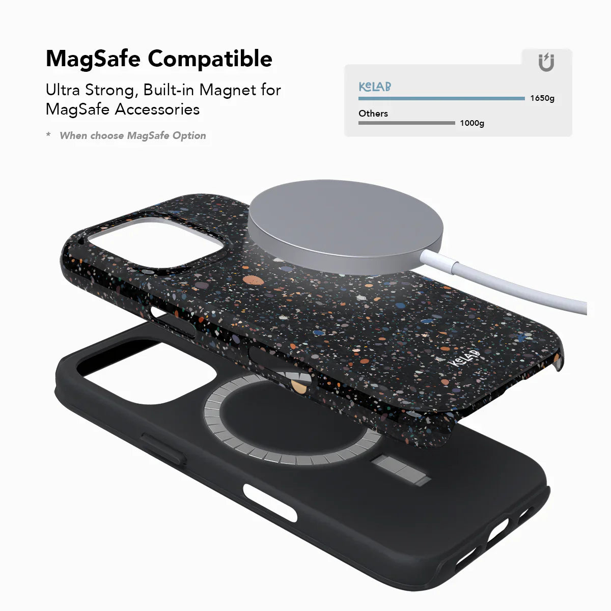 Obsidian Mist | Black Paint Splatter Phone Case