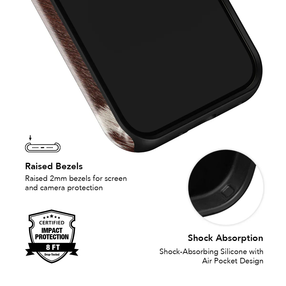 Rodeo Drive | Brown Cow Print Phone Case