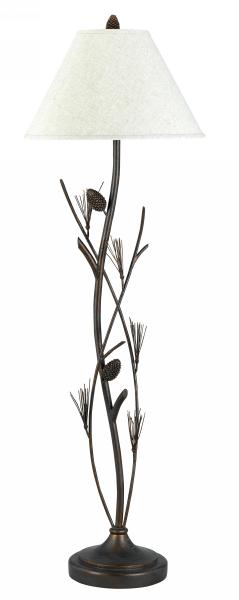 Radiant, 150 W 3Way Pine Twig Iron Floor Lamp