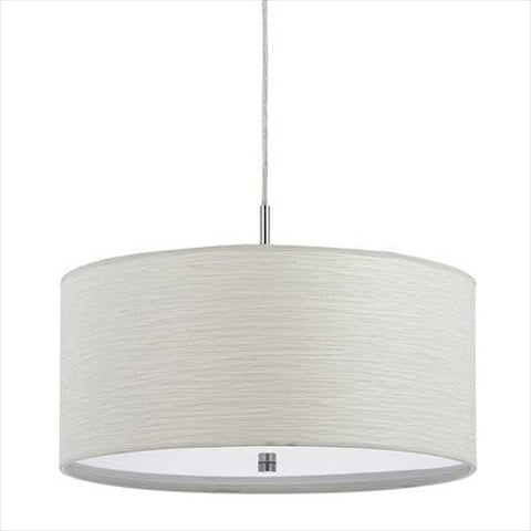 Cal Lighting Fx-3524/1P 100-Watt Nianda Pendant Fixture With Fabric Shade
