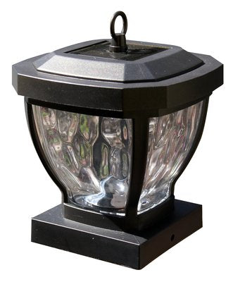 Classy Caps SL994 Solar Post Cap, 4in x 4in, Dark Bronze, ABS Material