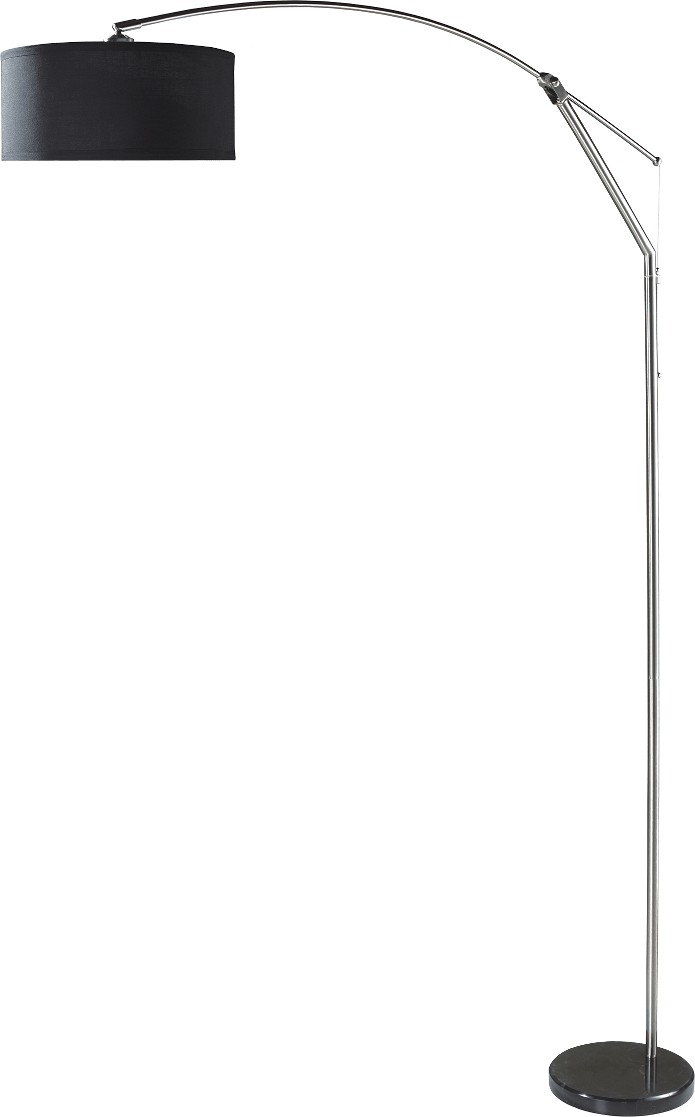 Stealstreet 6933Bk 81 Inch Base With Black Shade Floor Lamp