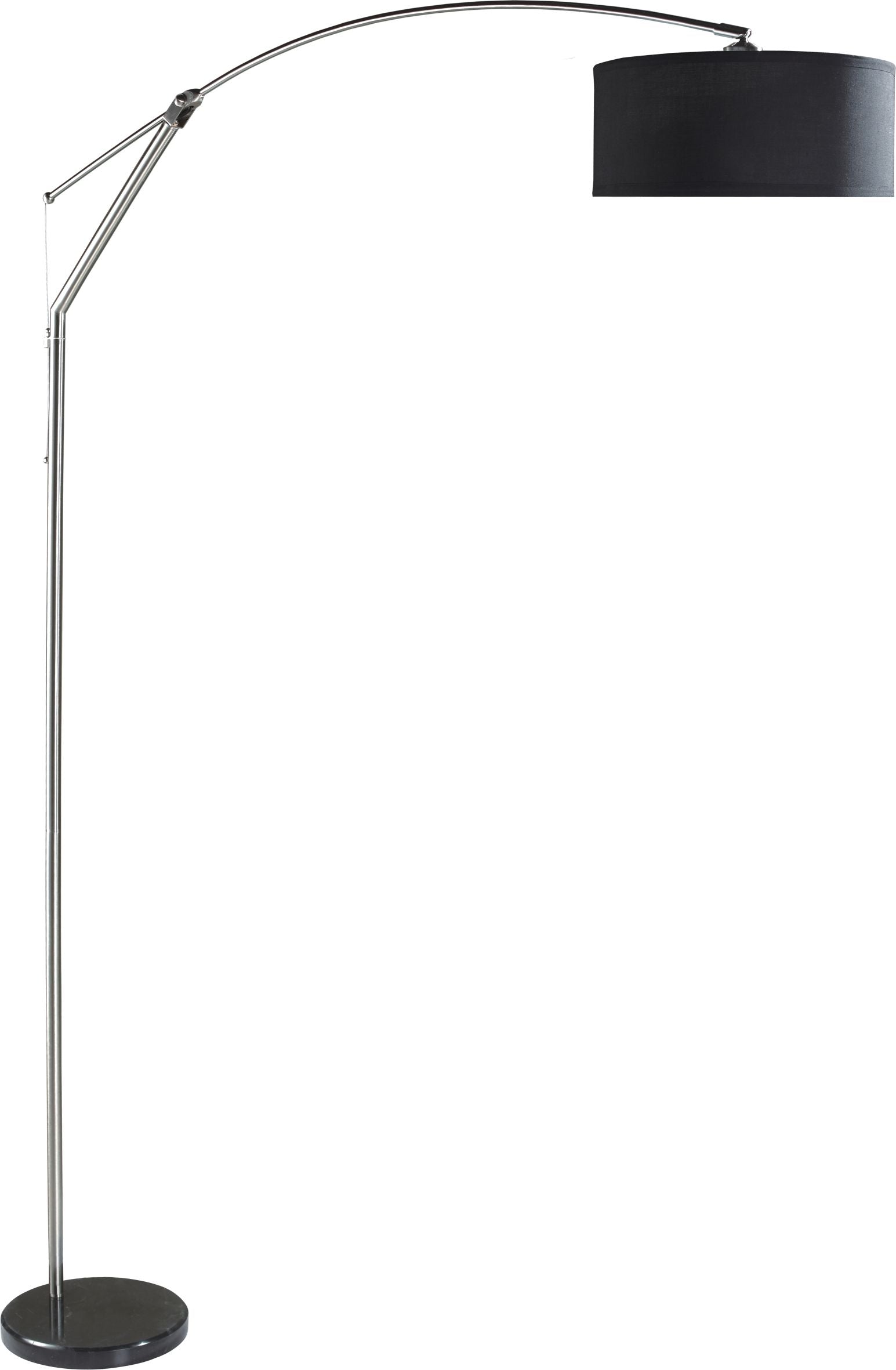Stealstreet 6933Bk 81 Inch Base With Black Shade Floor Lamp