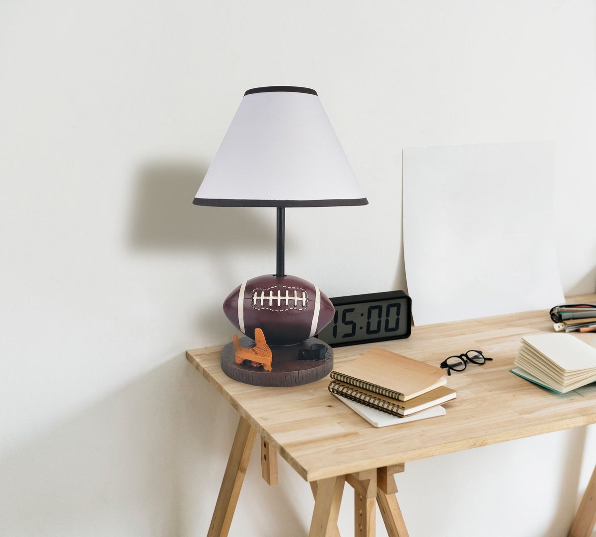 1575H FOOTBALL RESIN TABLE LAMP (1PccTN) (085440)(D0102H5QTT2)