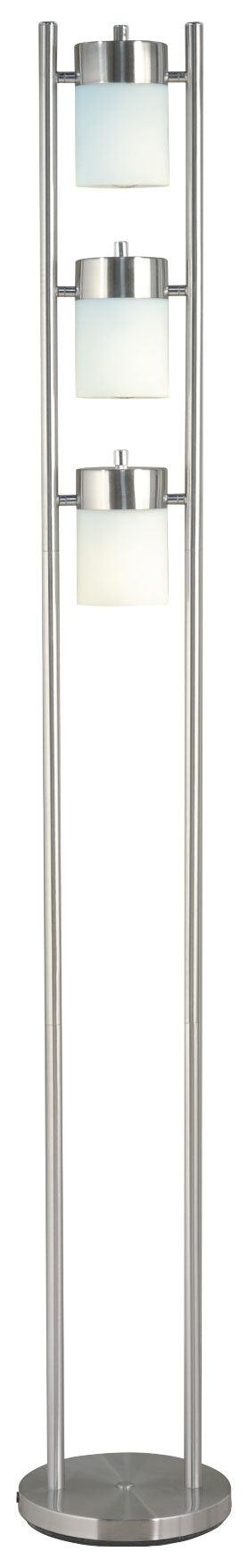 Sh Lighting 2-Way Adjustable Floor Lamp - Features Three Lights With Multiple Light Directions - 63&quot; Tall Great Fit For Living Or Bedrooms - White