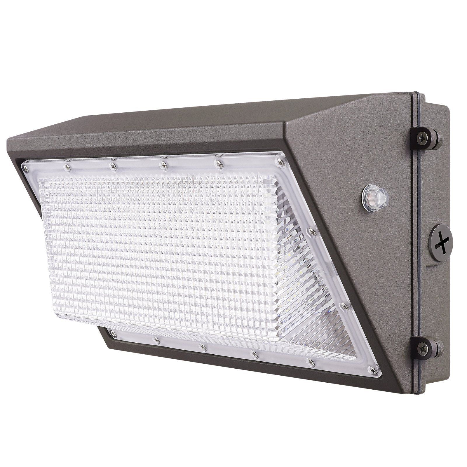Vevor 2Pcs Led Wall Pack Lights, 100W 10800Lm, 5000K Commercial Outdoor Lights Security Lighting Fixture, With Intelligent Light Sensing 180 Led Beads Energy Saving For Garages Yards, Ip65 Waterproof