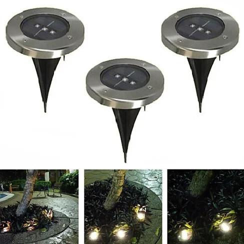 Runway Solar 3 LED Inground Lights(D0102HEYY4V.)