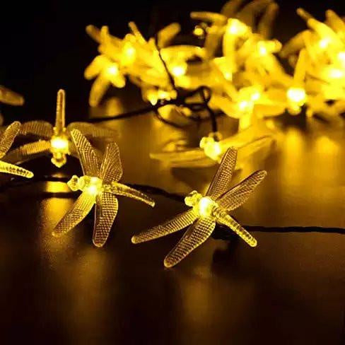Solar Powered Dragonfly Led Light String(D0102Heyyt7.)