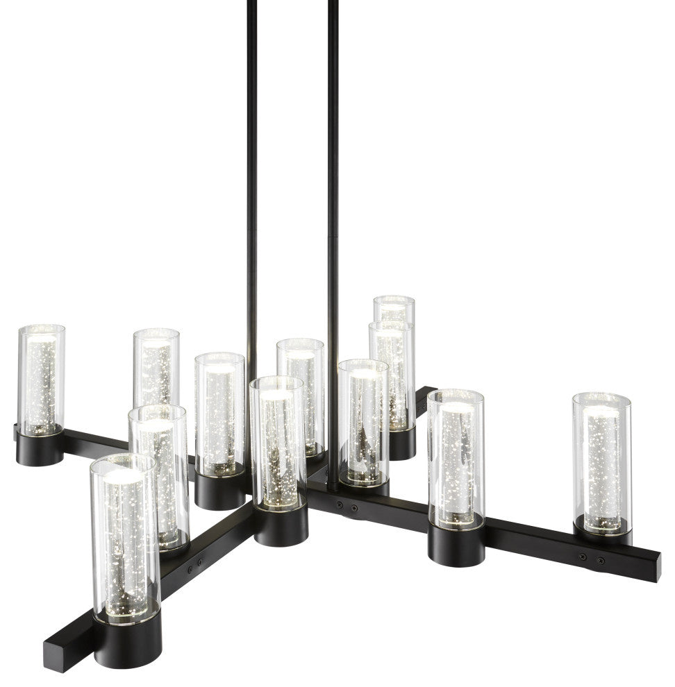 Victory 12 Light Chandelier - Matte Black