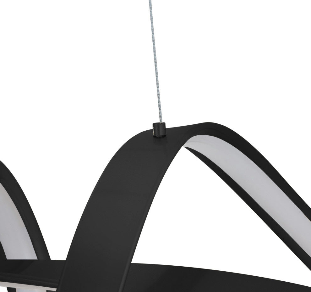 Bucharest Led Chandelier - Black