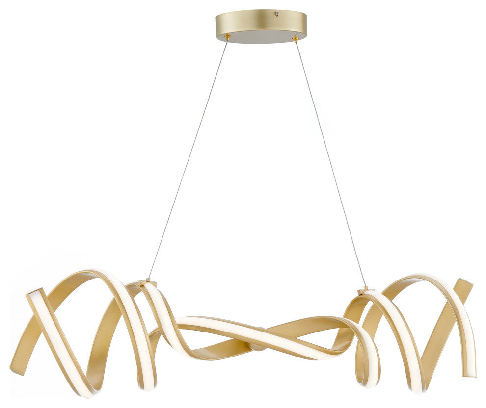 Munich Horizontal chandelier, Integrated LED, Dimmable, gold(D0102HgE4LW)