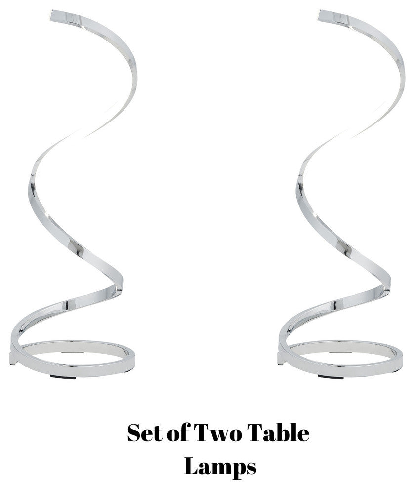 Modern Spiral Led, Table Lamp(D0102HgET0V)