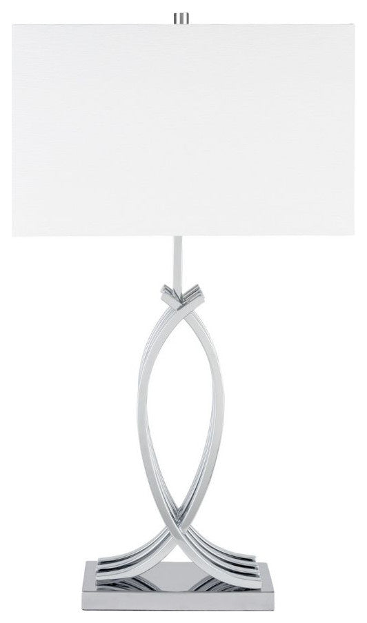 1-Light Unity in chrome Table Lamp, USB charger(D0102HgET77)