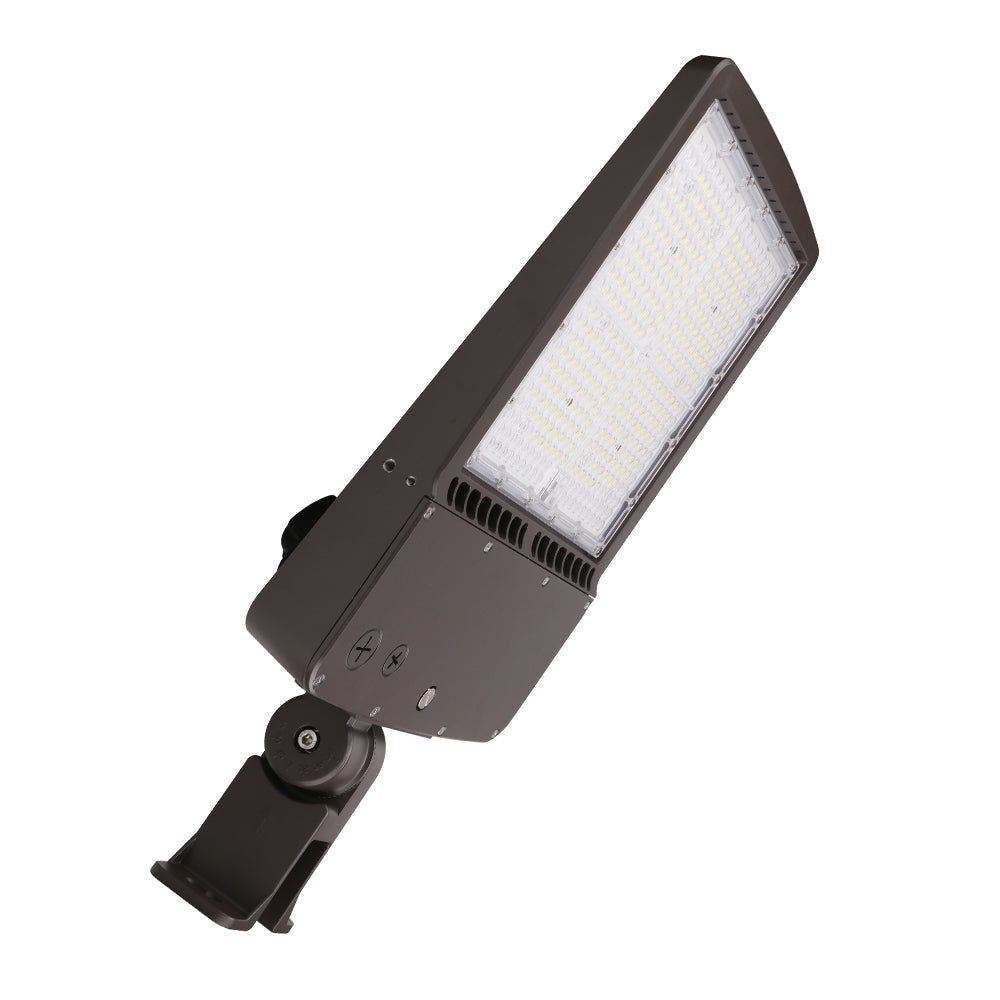 POLAR 5th gEN  LED Flood Light  Adj Watt 200W240W300W  28000-42000 Lumens  ccT 5000K  120V-277V  Yoke Mount  Bronze Housing  IP6