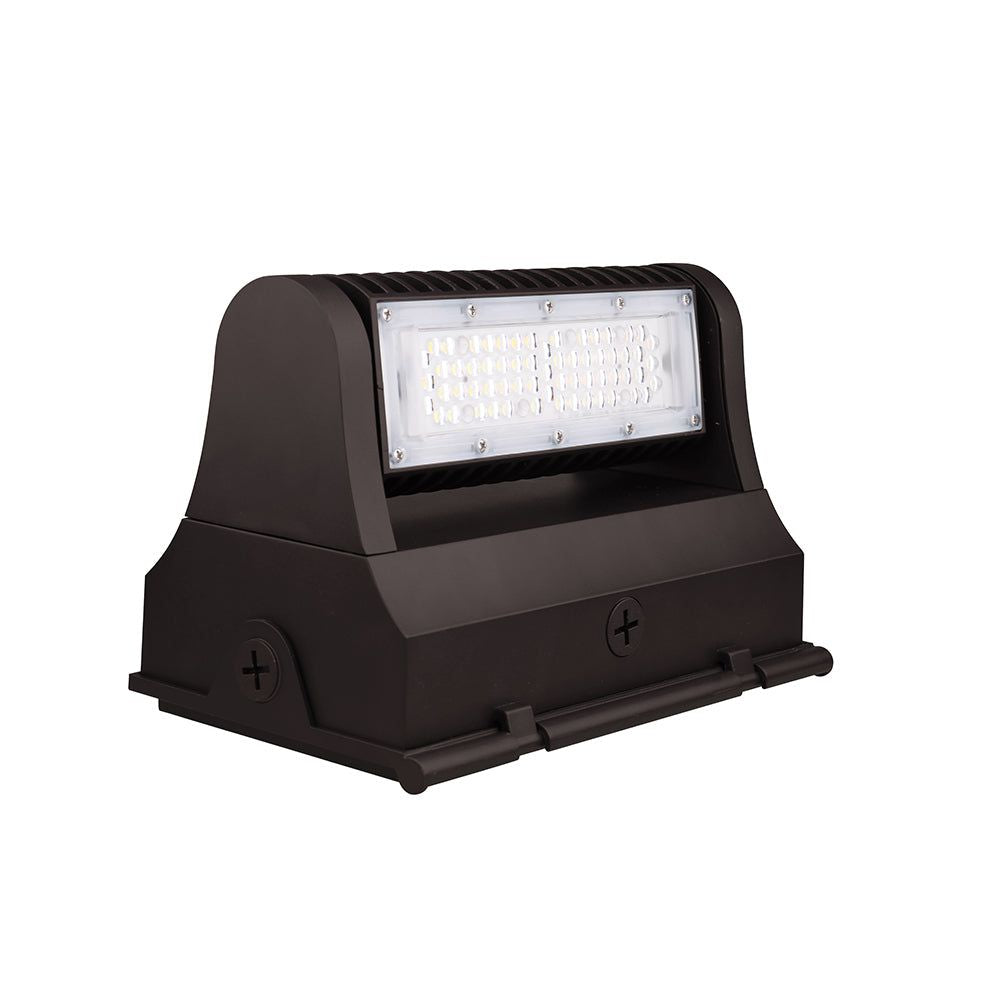 PARKER  LED Rotatable Wall Pack  Adj Watt 60W40W30W  3900-7800 Lumens  5000K  100V-277V  Bronze Housing  IP65  UL & DLc Listed(D