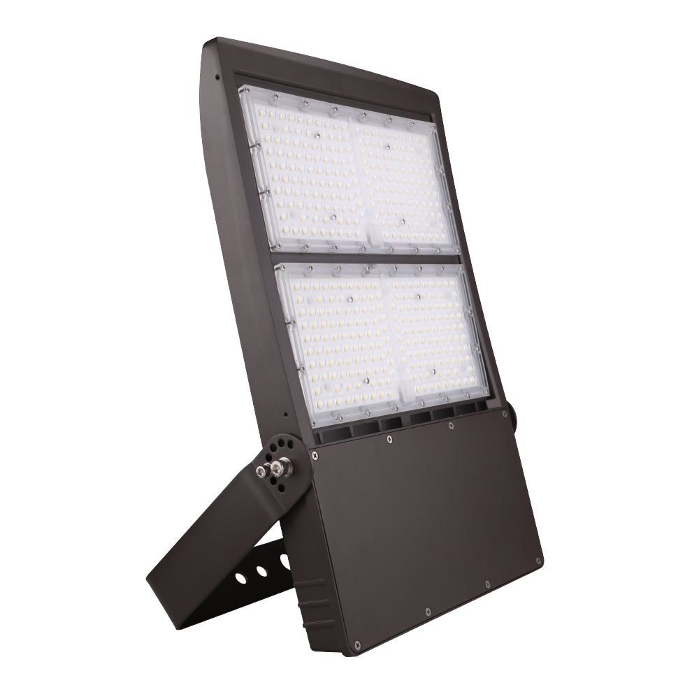 POLAR 2nd gEN  LED Flood Light  300 Watt  48000 Lumens  5000K  120V-277V  U-Bracket Mount  Bronze Housing  IP65  UL & DLc Listed