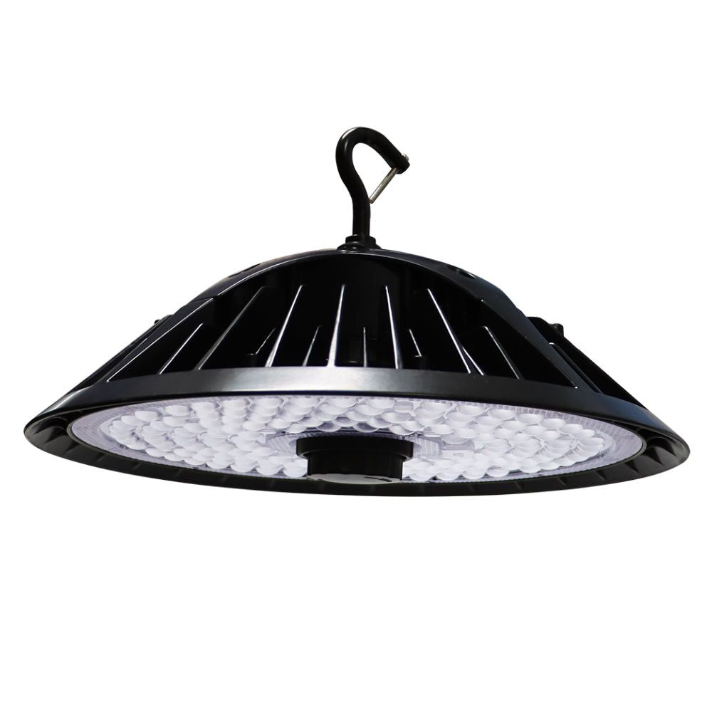 ARcADIA 2nd gEN  LED Round High Bay  240 Watt  40800 Lumens  5000K  100V-277V  Bubble  Black Housing  IP66  UL & DLc Listed(D010