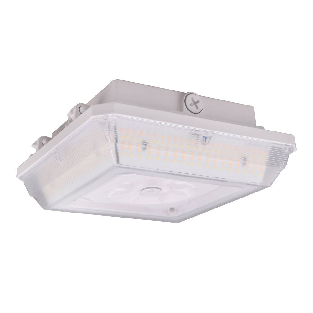 EVERETT  LED Parking garage Light  90 Watt  12600 Lumens  Adjustable ccT 3000K-4000K-5000K  100-277V  White Housing  IP65  UL & 