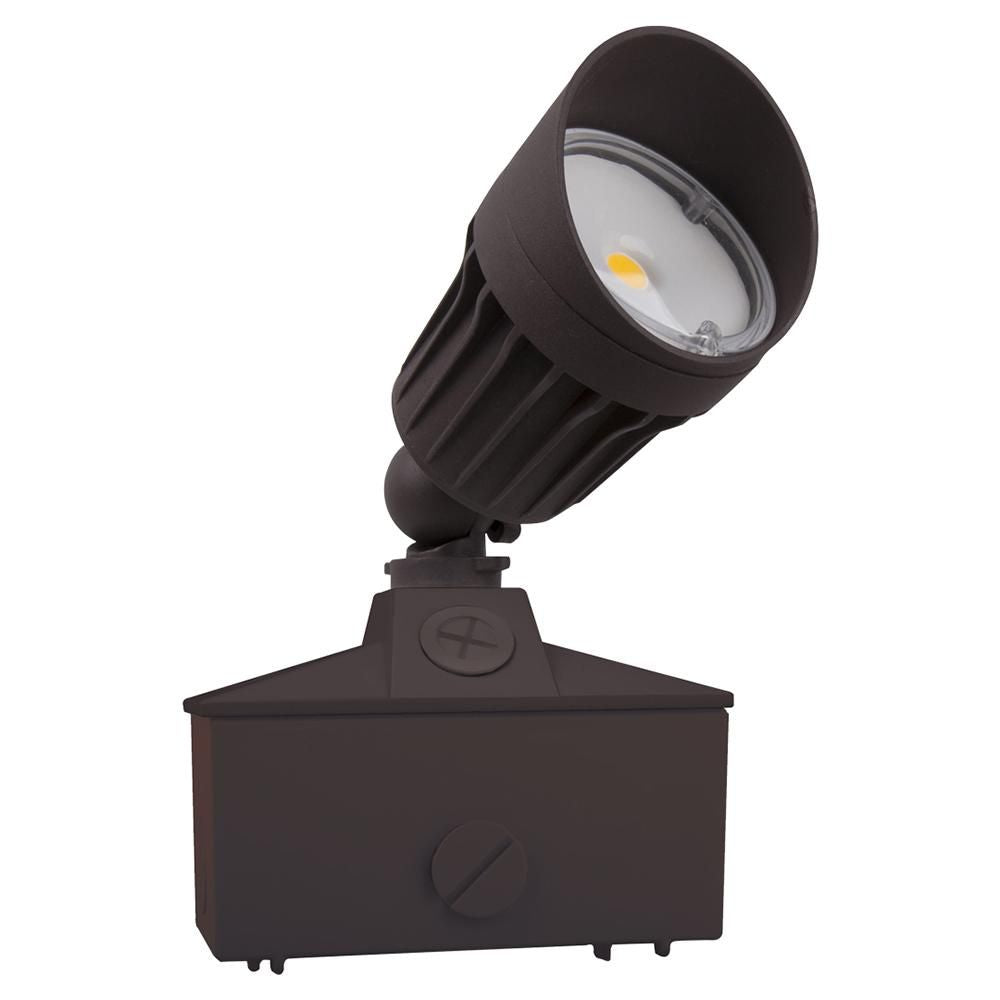 LED Landscaping Light | 10Watt | 1000Lm | 3000K | Lawn Base Mount | Spot Light | Brown housing | Pack of 4(D0102HP6NMG.)